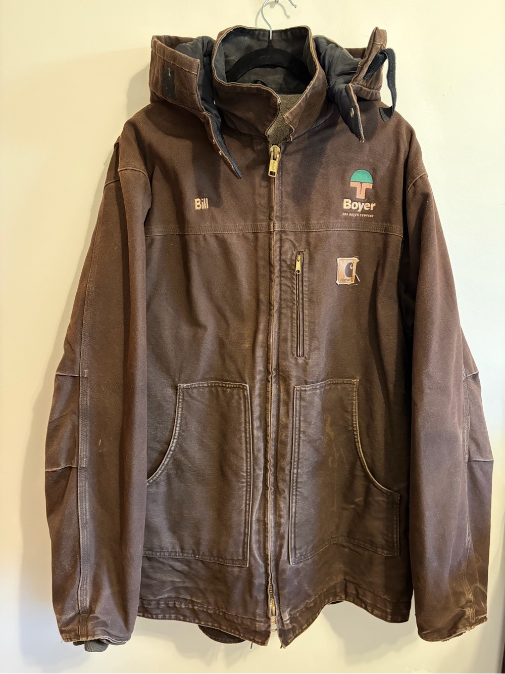 CARHARTT- vintage size XL-T C61 Sandstone Ridge ,dark brown. With embroidery